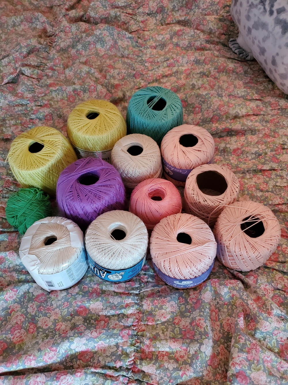 Assorted Cotton Crochet Thread Lot